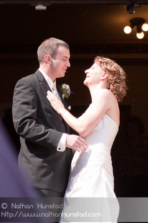 The bride and groom: Marissa McClure and Kurt Fisher.